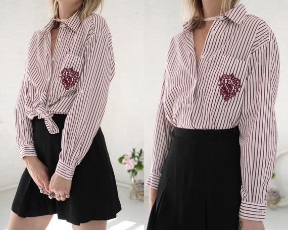 Oxblood Stripe Oxford