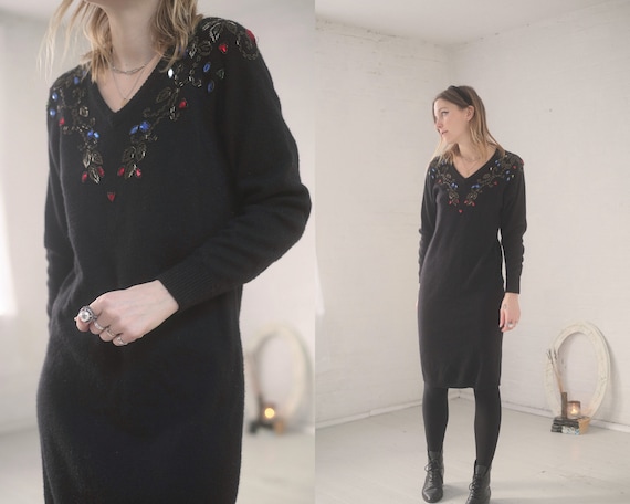 Jewelled Sweater Dress