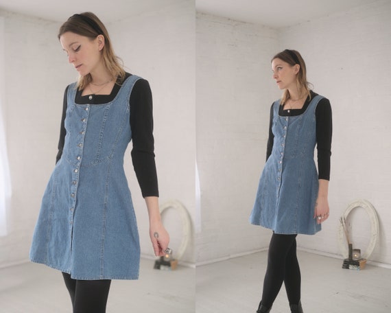 Button Down Denim Dress
