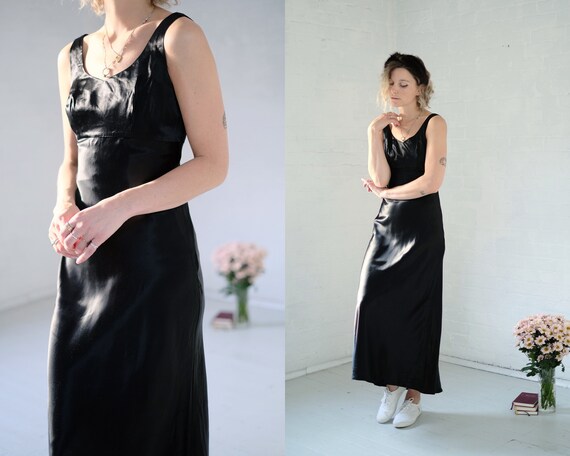 liquid satin dress
