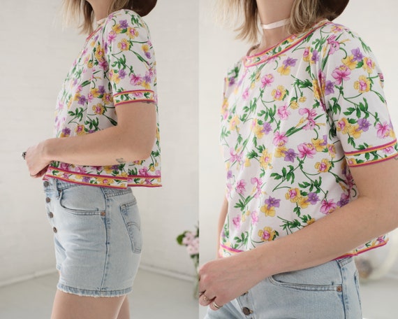 Y2K Floral Tee