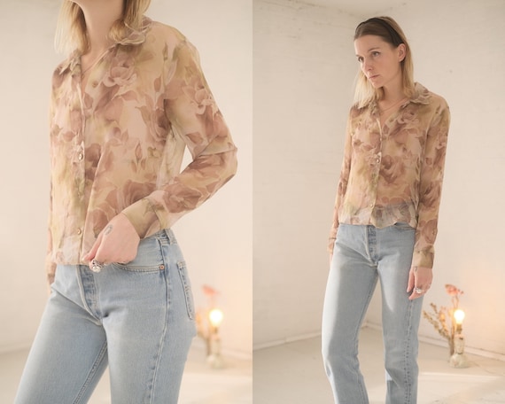 Sheer Rose Blouse