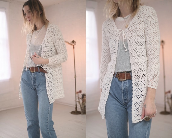 90s Crochet Cardi