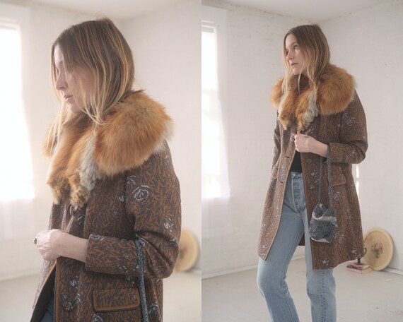 Mid Century Fox Fur Collar