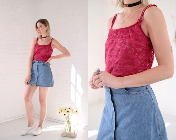 Cherry Lace Camisole