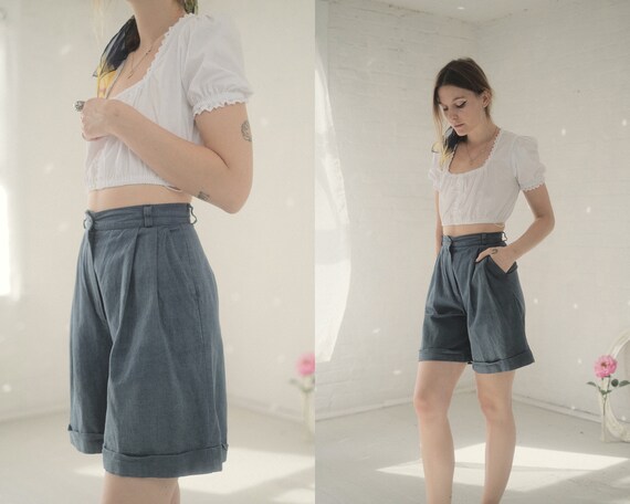 90s Linen Shorts