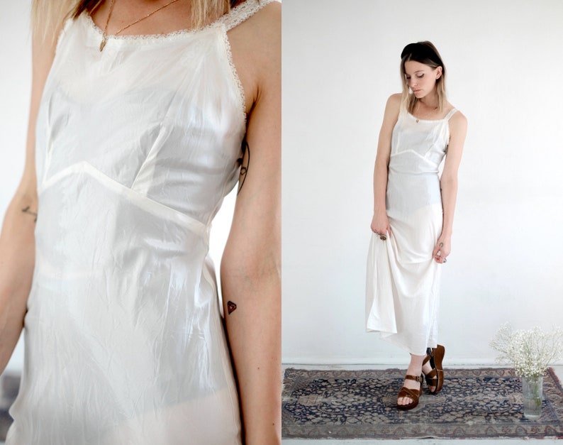 mid length slip dress