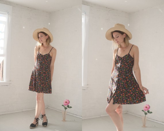 90s Floral Mini Dress