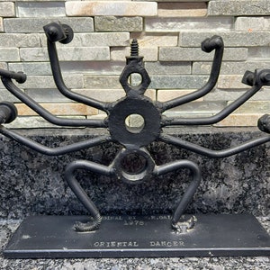 Brutalist Sculpture - Folk Art - Figure - Metal - Screws - Hardware - Dancer - Seventies - WRSHF