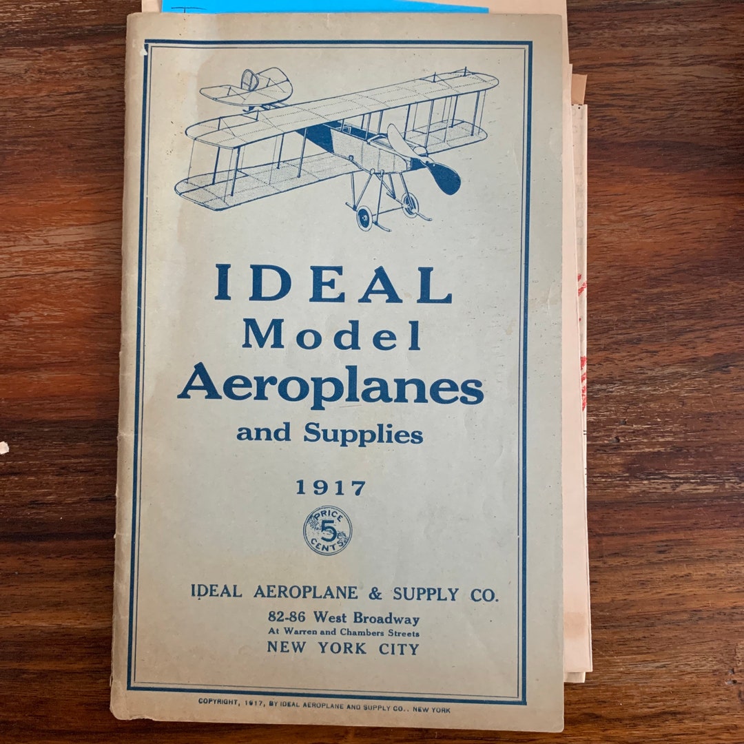 Ideal Model Aeroplanes Catalog 1917 Ephemera Airplanes Flight