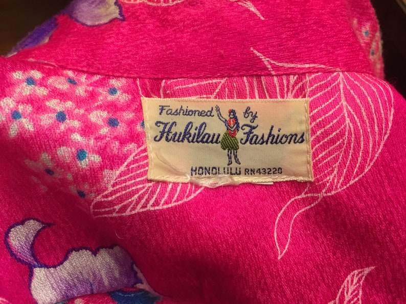 Hawaiian Shirt Luau Tiki Bar Sixties Retro Pink - Etsy