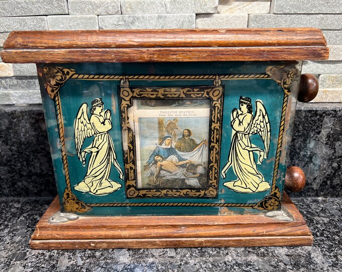 Religious Scroll Box - Altar - Church - Bible - Last Rites - Christian ...