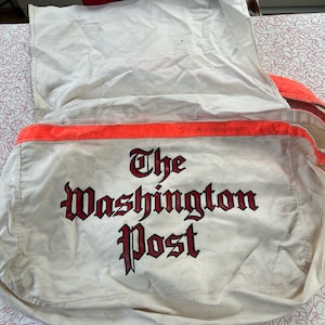 60s THE WASHINGTON POST ニュースペーパーバッグ Washington Post Bag - Newspaper - Paperboy - Paper Delivery - Tote