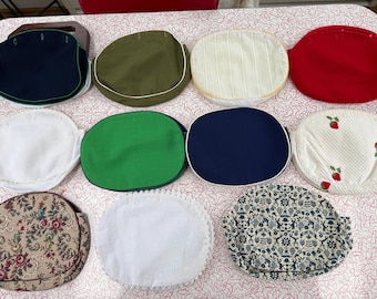 Bermuda Bag - Covers - Lot - Wioden Handles - Top Handle Handbag - Sixties - Seventies - Eighties Purse - Vintage Set