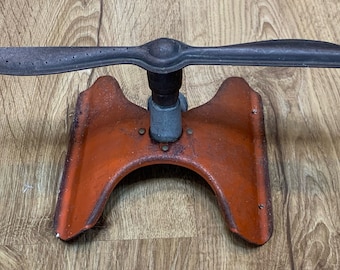 Sprinkler - Propeller - Deco - Spinner - Metal - WW2 Era - Orange - Brass - Nelson Style - Vintage - Collectible - STRG