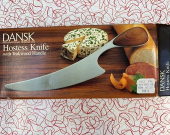 Dansk Knife - MCM - Teak - Cheese - Serving - Original Box
