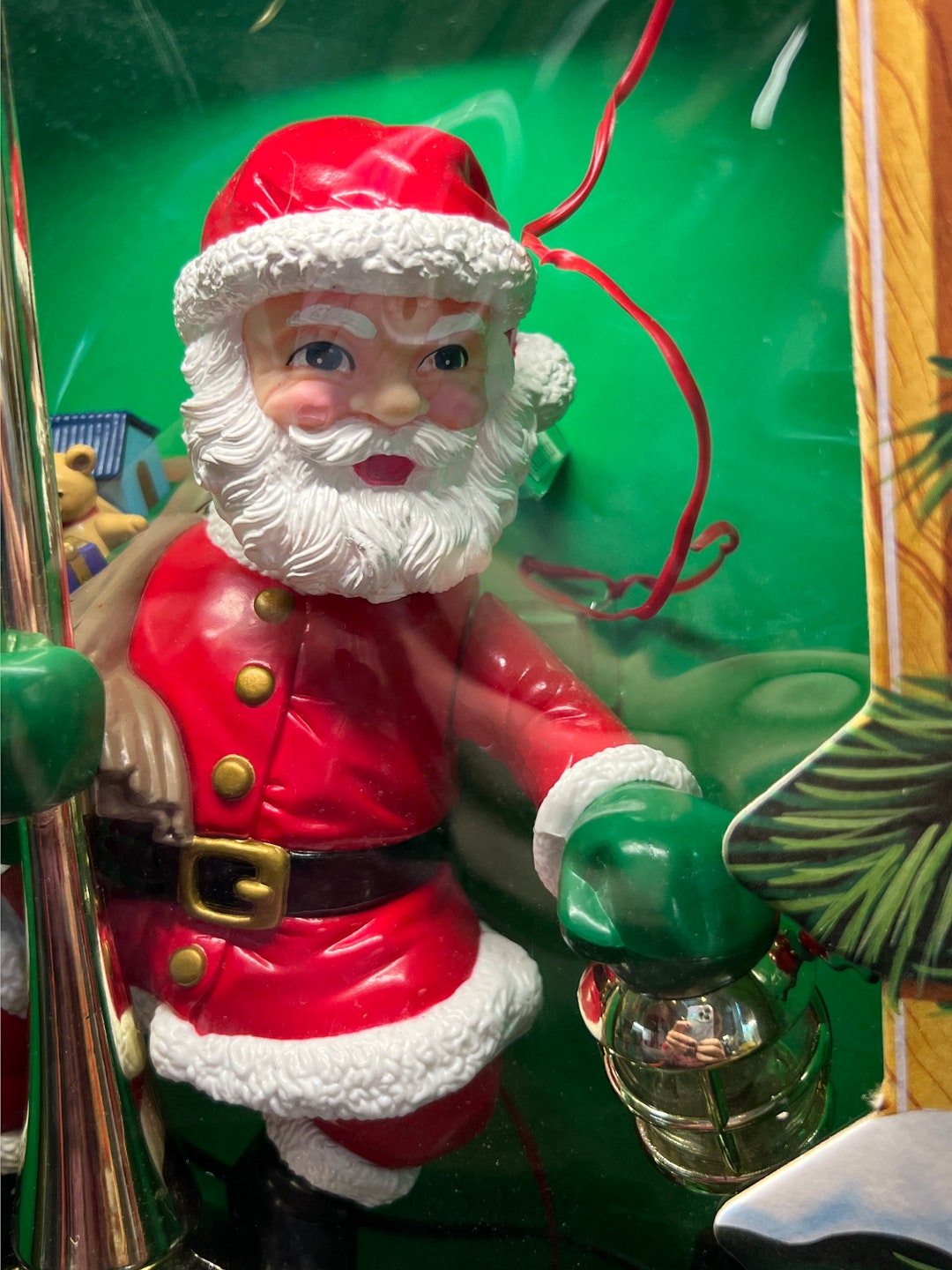 Mr Christmas Santa Tree Topper Animated Animatronic Etsy