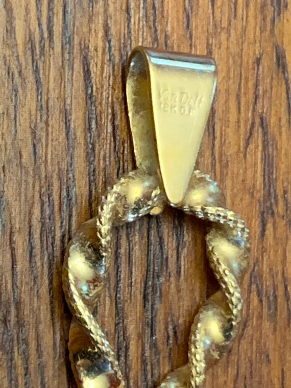 Van Dell Cross Pendant - Gold Filled - Rare - Lar… - image 5