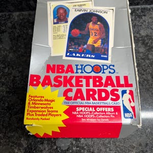 NBA Cards - Hoops - 1989 - 1990 - Basketball - All Stars - Michael Jordan - Rodman - Byrd - Original Box