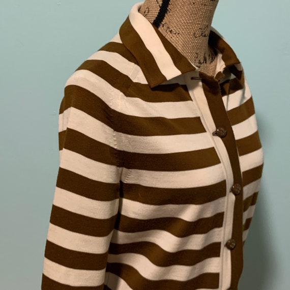Striped Mod Dress - Mini - Wool - Goldworm - Sixt… - image 3