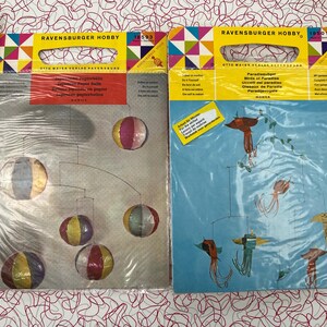 Mobile Craft Kit - Crafting - Hobby - Art - Ravensburger - Birds - Lanterns - Balls  -  Sealed - NOS - German - CLR