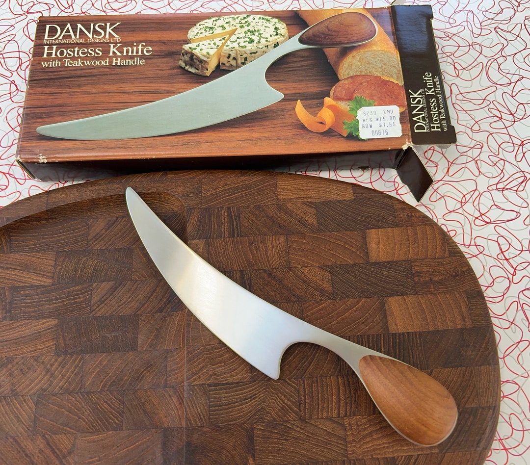 Dansk Knife - MCM - Teak - Cheese - Serving - Original Box