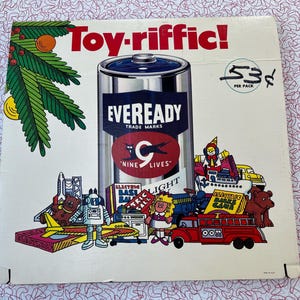 Vintage Eveready Battery Display - Etsy