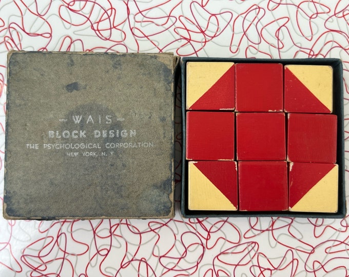 WAIS Block Design Test WISC Puzzle Intelligence Testing Spatial Visual