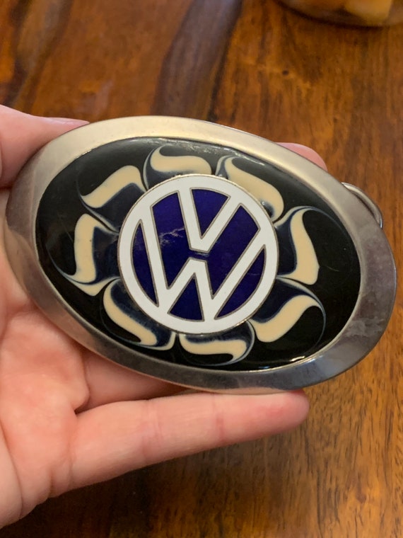 Volkswagen Belt Buckle - Enamel - Mid Century - A… - image 3