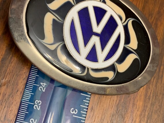 Volkswagen Belt Buckle - Enamel - Mid Century - A… - image 6