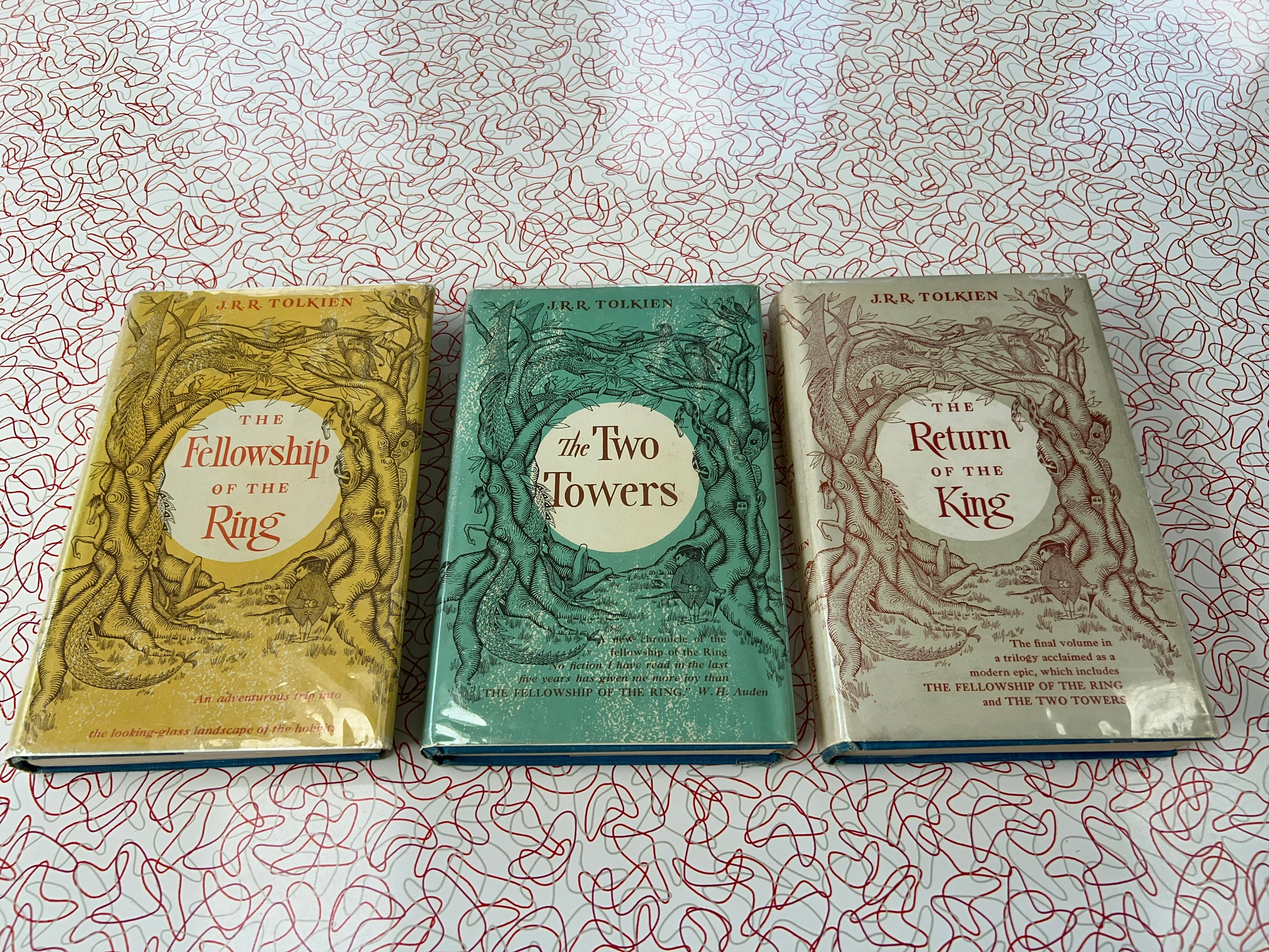 Tolkien First Edition - Set - Hardcovers - 1950's - Fellowship of