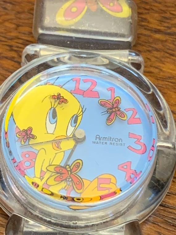 Tweety Armitron Watch - Butterflies - Novelty - C… - image 1