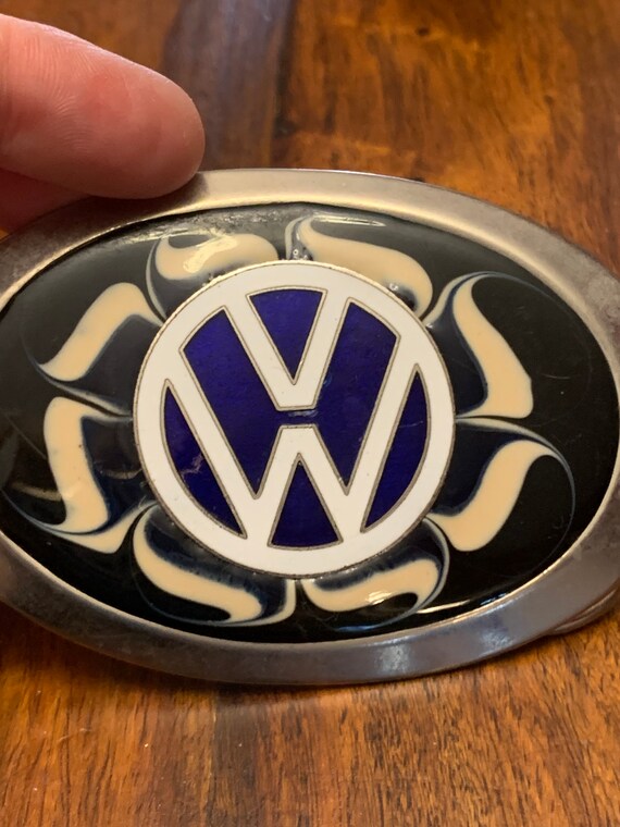 Volkswagen Belt Buckle - Enamel - Mid Century - A… - image 4