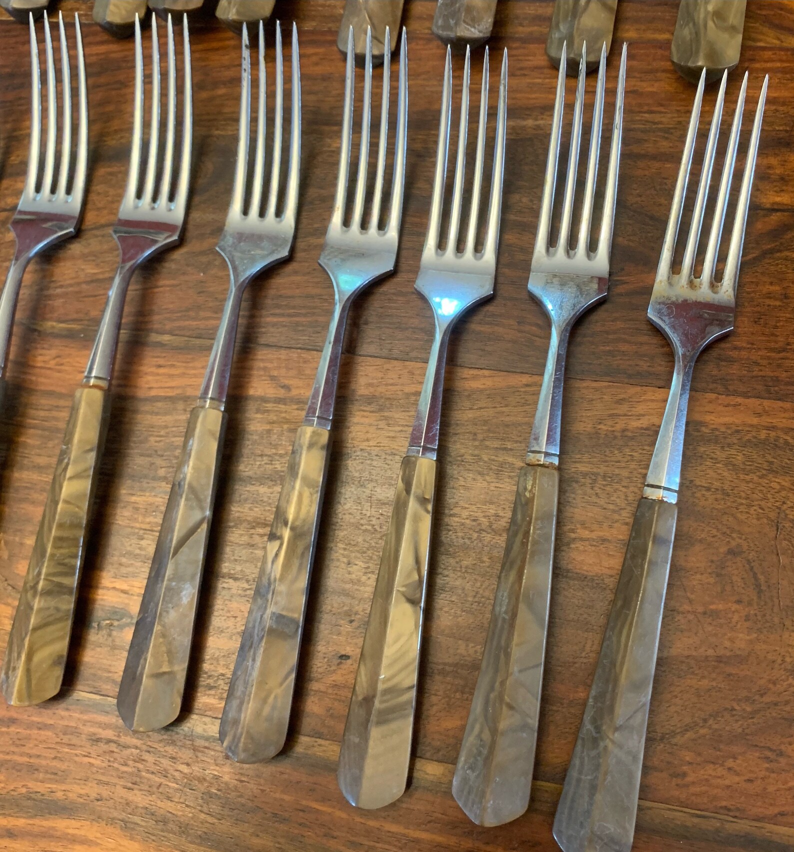 Rostfrei Solingen Flatware Set Deco MCM Bakelite Etsy