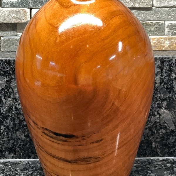Wood Turned Vase Etsy