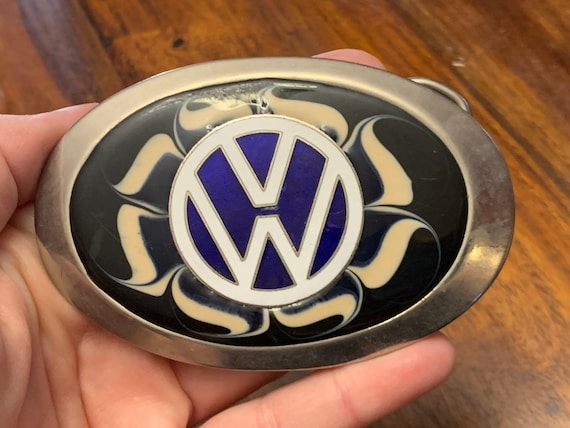 Volkswagen Belt Buckle - Enamel - Mid Century - A… - image 2