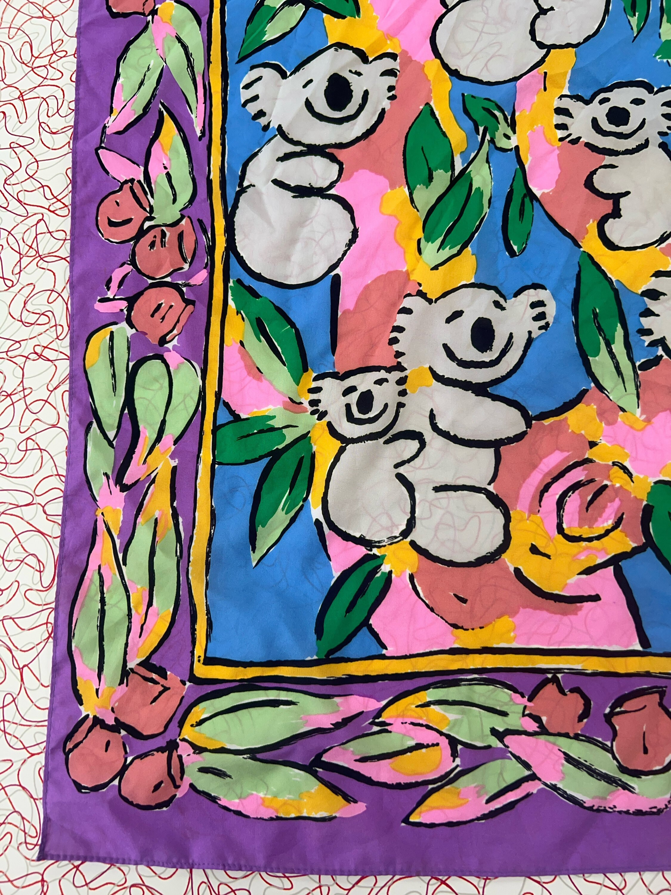 Koala Scarf - Ken Done - Australia - Nature - Colorful - Whimsical