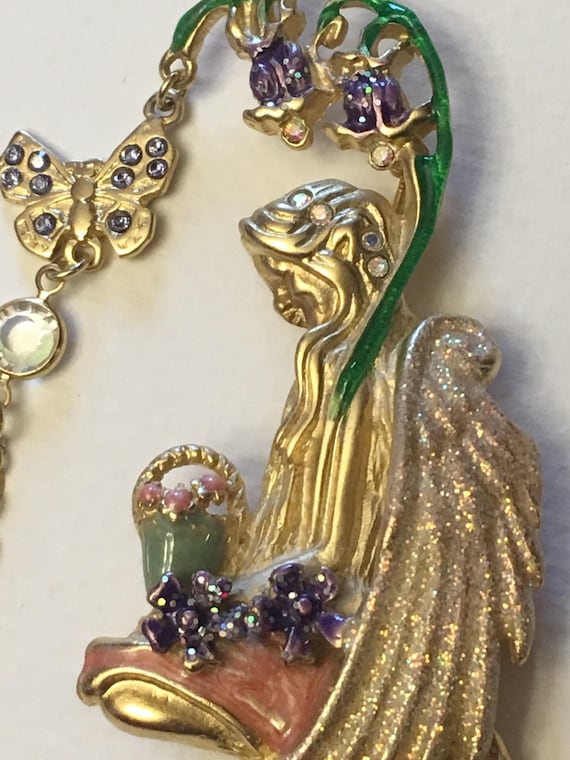 Kirks Folly Brooch - Fairy - Rare - Bluebell Fairy