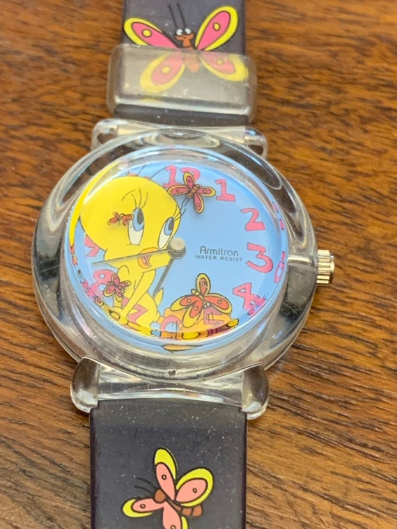 Tweety Armitron Watch - Butterflies - Novelty - C… - image 3