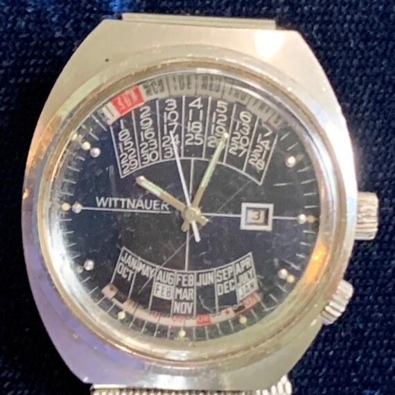 Wittnauer 3000 Wristwatch Perpetual Calendar Retr… Gem