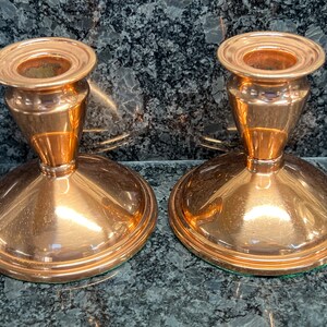 Copper Candle Holders - Candlesticks - MCM - Classic - Coppercraft Guild - Pair - H2