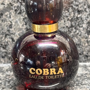 Cobra Perfume - Fragrance - Rare - Eau De Toilette - Collectible - Sweet - Spicy - Original Bottle 100mL - Parfums Barthelemy - France - L1