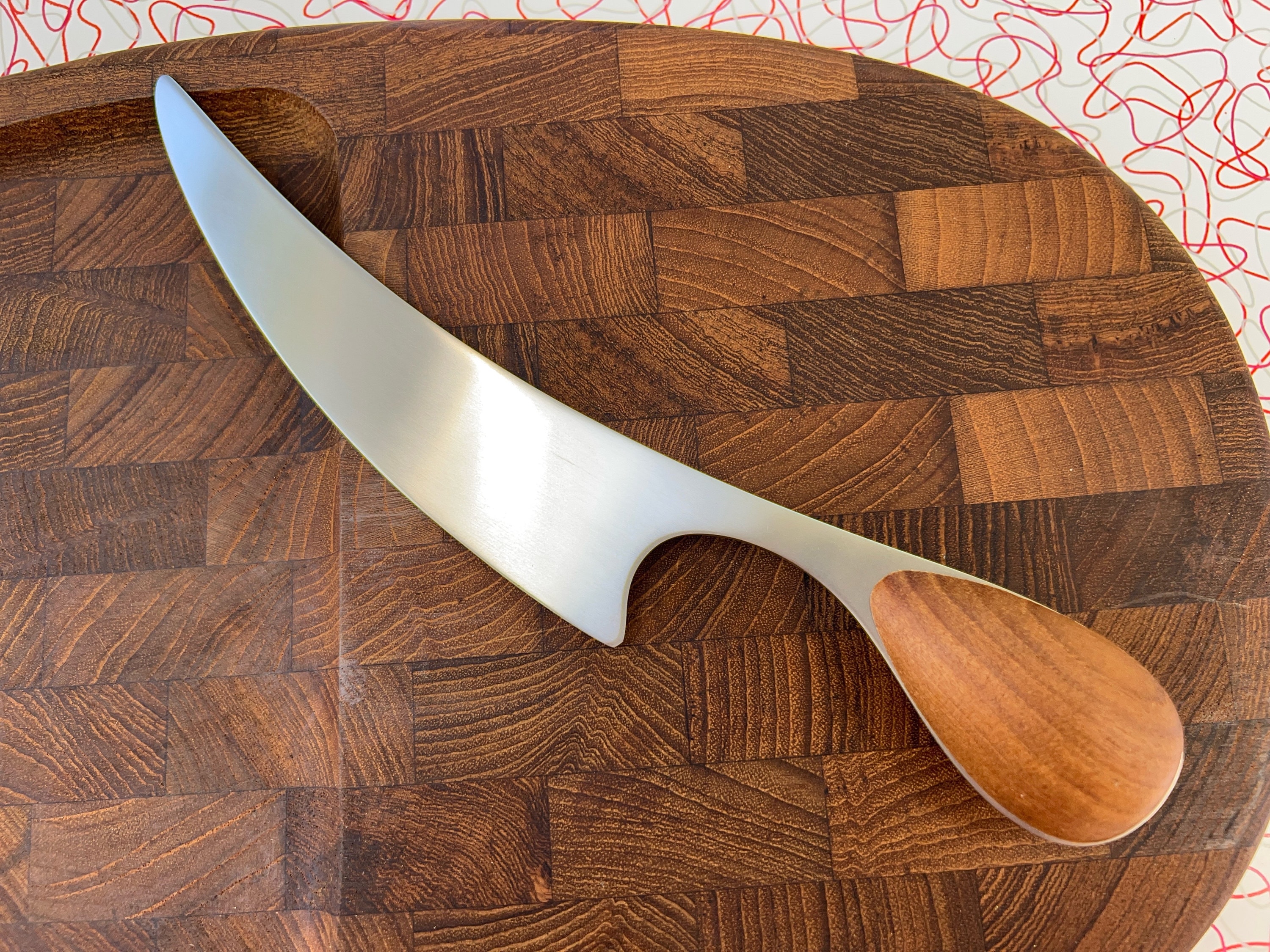 Dansk Knife - MCM - Teak - Cheese - Serving - Original Box