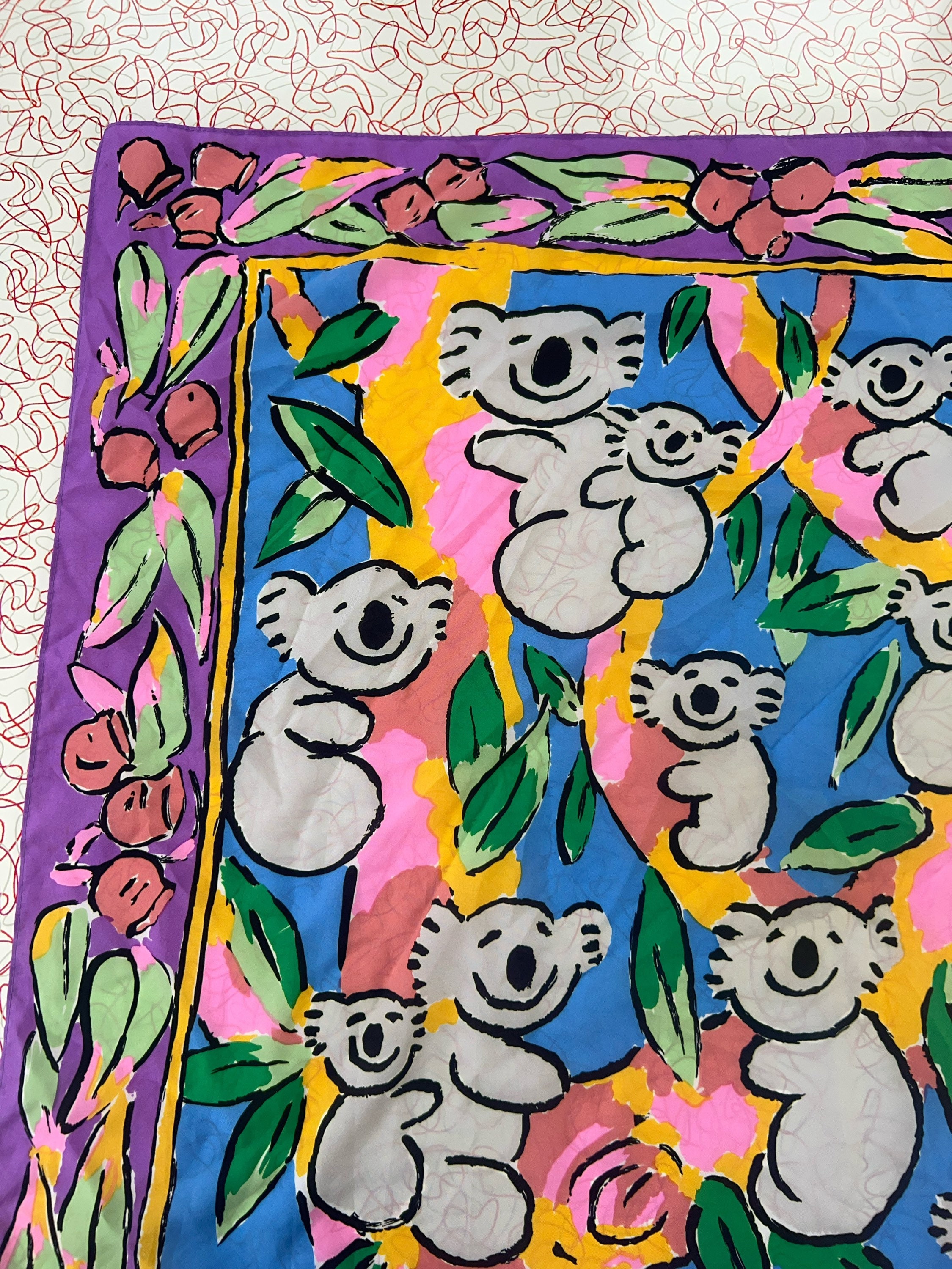 Koala Scarf - Ken Done - Australia - Nature - Colorful - Whimsical