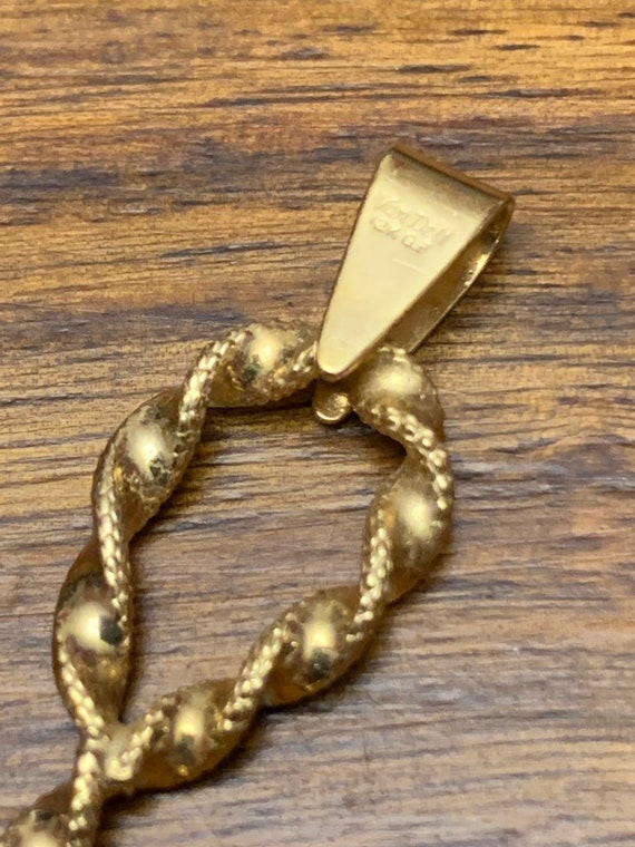 Van Dell Cross Pendant - Gold Filled - Rare - Lar… - image 3