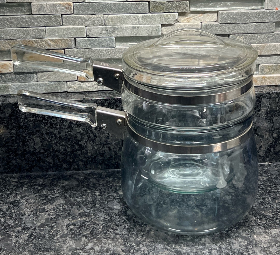 Pyrex Double Boiler Pot Set Deco Glass Cookware Farmhouse Pots Pans