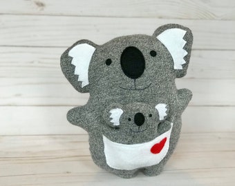 Ecofriendly Koala stuffed animal handmade