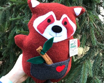 Red Panda stuffed animal plush softie ecofriendly