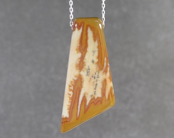 Owyhee Jasper and Sterling Silver Statement Necklace, Owyhee Jasper Necklace, Jasper and Sterling Silver Necklace