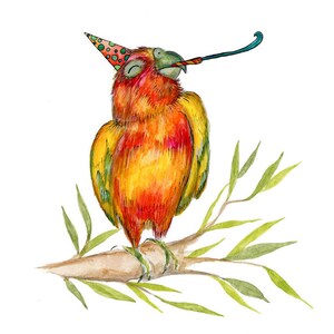 Vogel Geburtstagskarte * Niedliche Tierkarte * Geburtstagskarte